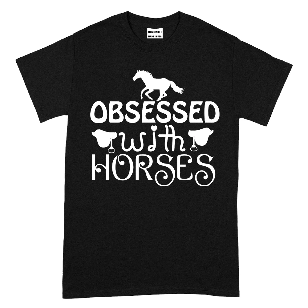 Obsessed With Horses TShirt - Black