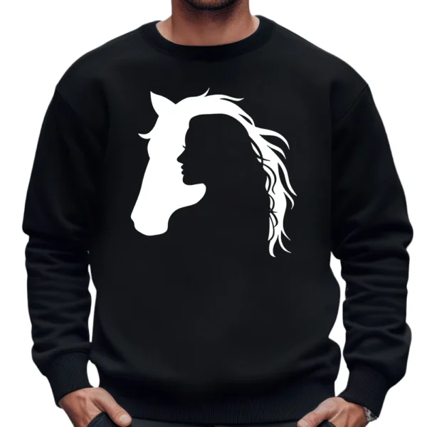 Horse Girl SweatShirt - Black