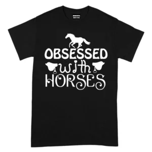 Obsessed With Horses TShirt - Black