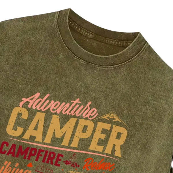 Adventure Camper Washed Tshirts Gift For Fan