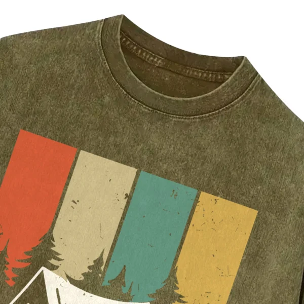 Camping Washed Tshirts Gift For Fan