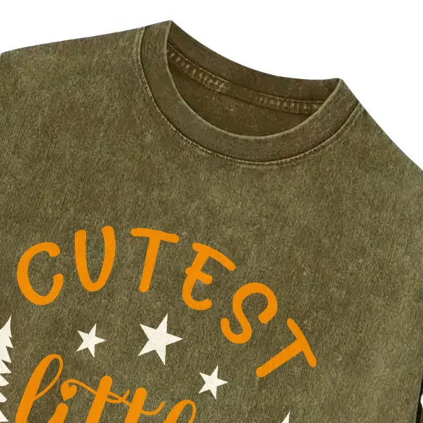 Cutest Little Camper Vintage Washed Tshirts Gift For Fan