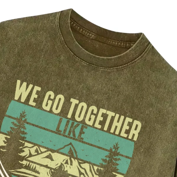 We Go Together Campfire Marshmallows Washed Tshirts Gift For Fan