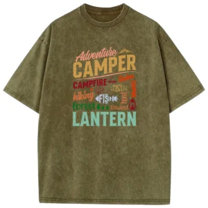 Adventure Camper Washed Tshirts Gift For Fan