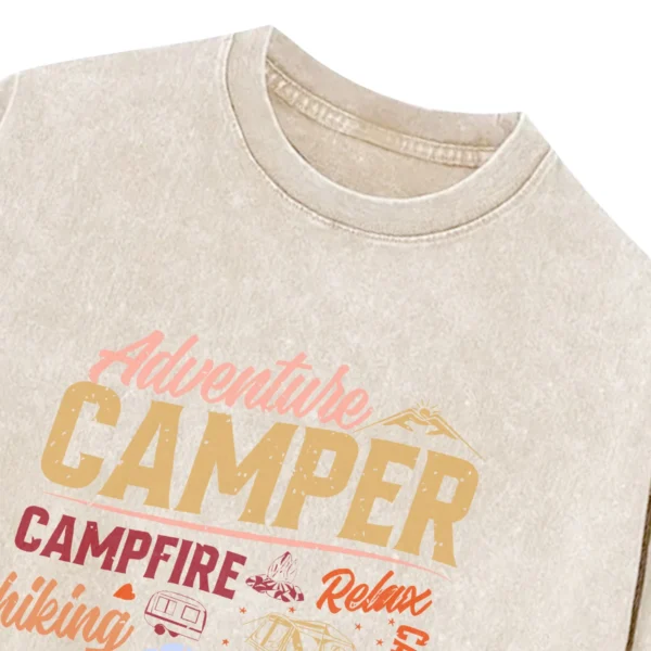 Adventure Camper Washed Tshirts Gift For Fan