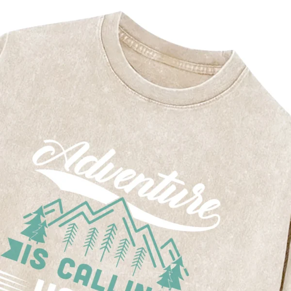 Adventure Is Calling Happy Camping Washed Tshirts Gift For Fan