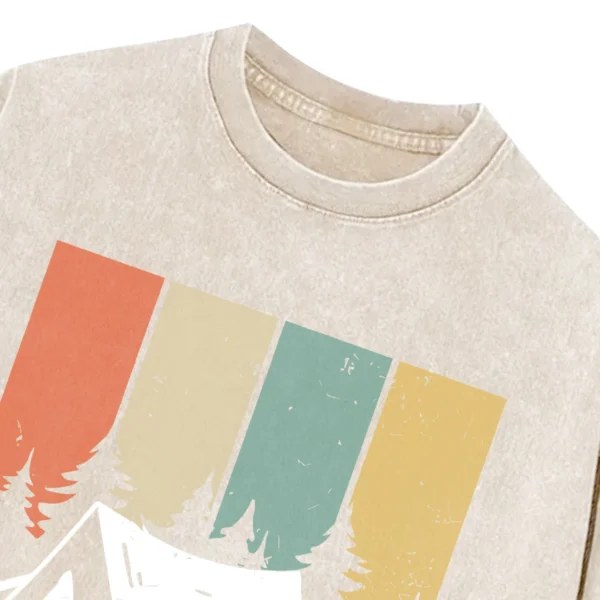 Camping Washed Tshirts Gift For Fan