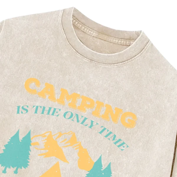 Camping Is The Only Time Being Dirty Is A Good Thing Washed Tshirts Gift For Fan