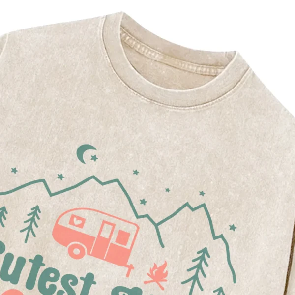 Cutest Little Camper Washed Tshirts Gift For Fan