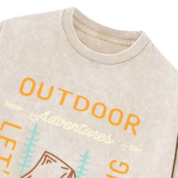 Out Door Adventures Let’s Go Camping Washed Tshirts Gift For Fan