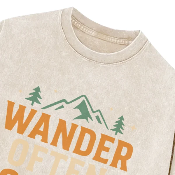 Wander Often Camp Always Washed Tshirts Gift For Fan