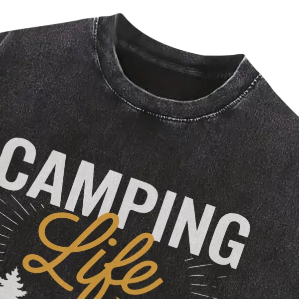 Camping Life Washed Tshirts Gift For Fan