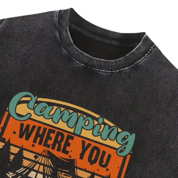 Camping Where You Spend A Small Fortune Vintage Washed Tshirts Gift For Fan