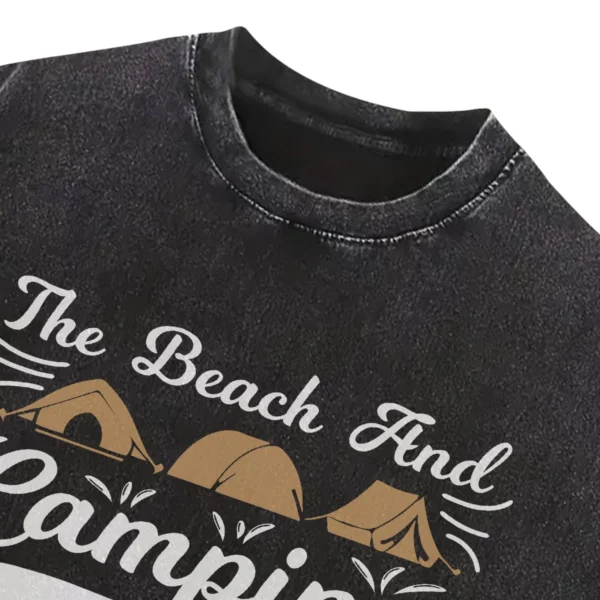 The Beach And Camping Adventure Life Washed Tshirts Gift For Fan