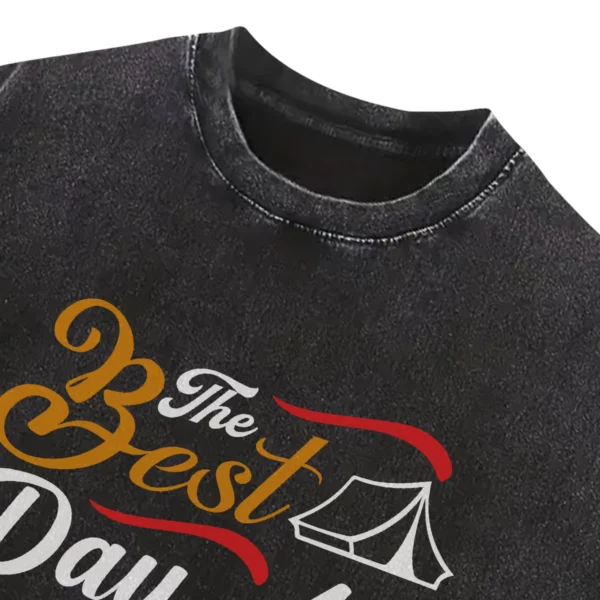 The Best Day Are Spent Camping Washed Tshirts Gift For Fan