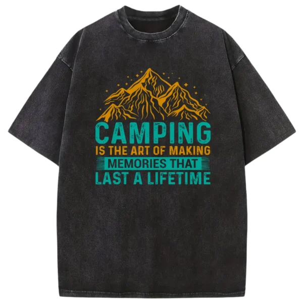 Camping Is The Art Of Making Washed Tshirts Gift For Fan