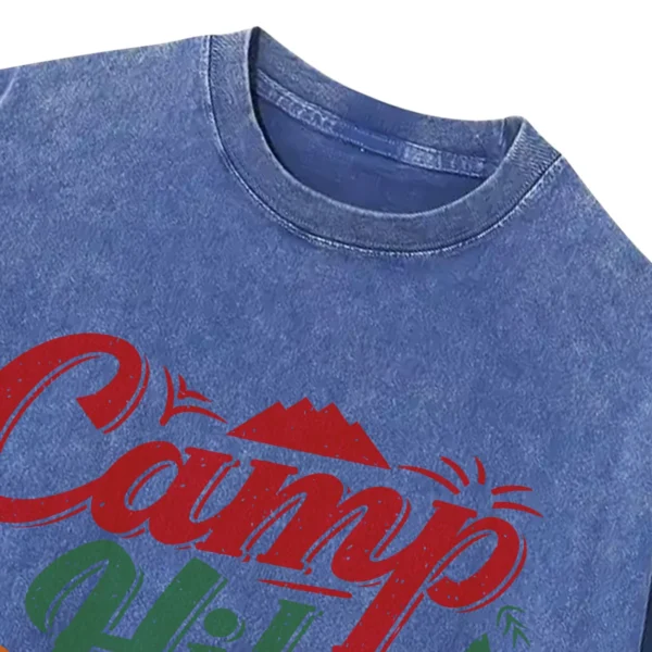 Camp Hike Repeat Washed Tshirts Gift For Fan