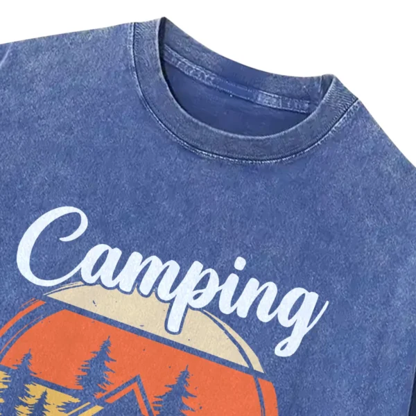 Camping Crew Washed Tshirts Gift For Fan