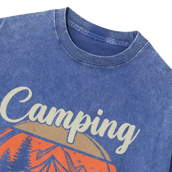 Camping It’s In In The Woods Washed Tshirts Gift For Fan
