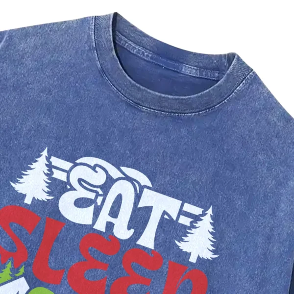 Eat Sleep Camp Rereat Washed Tshirts Gift For Fan