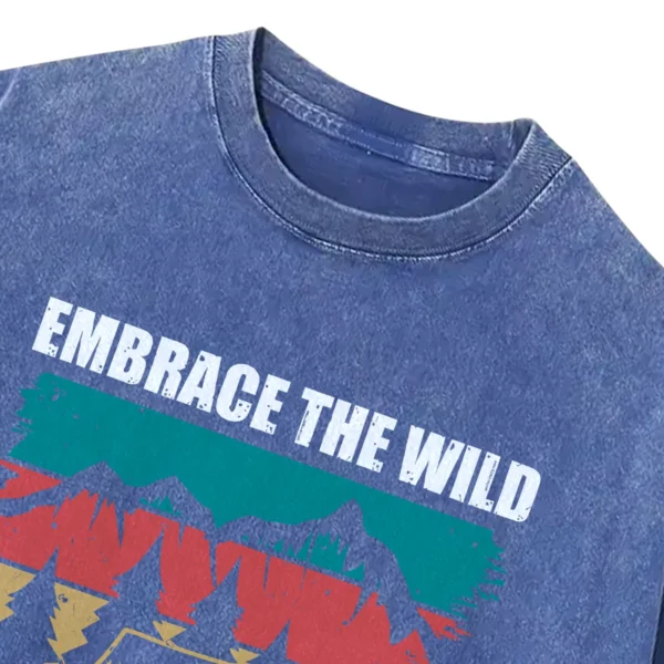Embrace The Wild Camp Like There’s No Tomorrow Washed Tshirts Gift For Fan