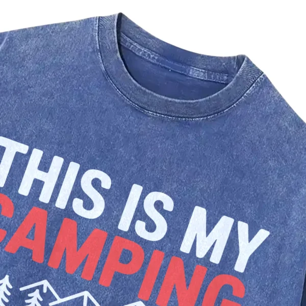 This Is My Camping Shirt Washed Tshirts Gift For Fan