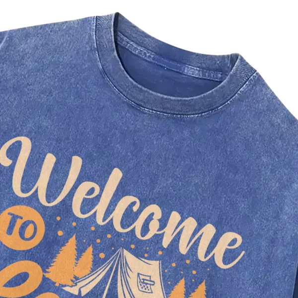 Welcome To Camp Quitcherbitchin Washed Tshirts Gift For Fan