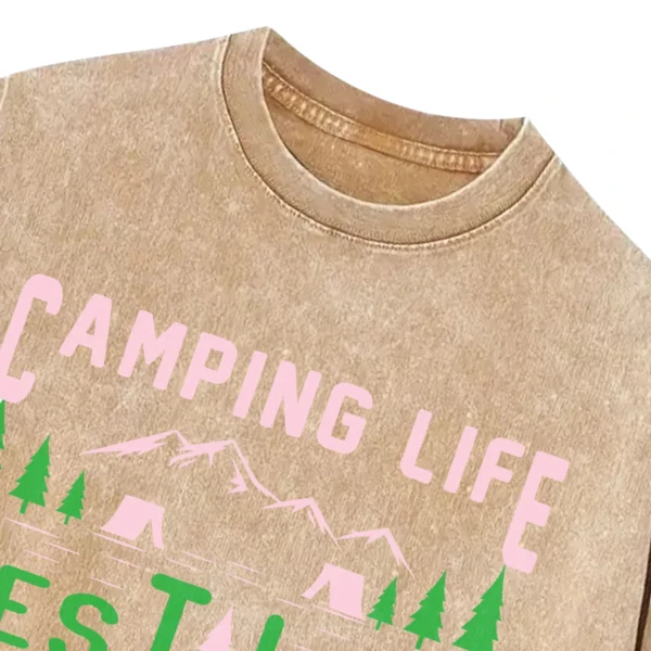 Camping Life Best Life Washed Tshirts Gift For Fan