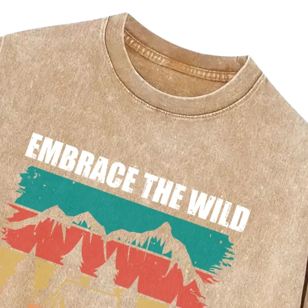 Embrace The Wild Camp Like There’s No Tomorrow Washed Tshirts Gift For Fan