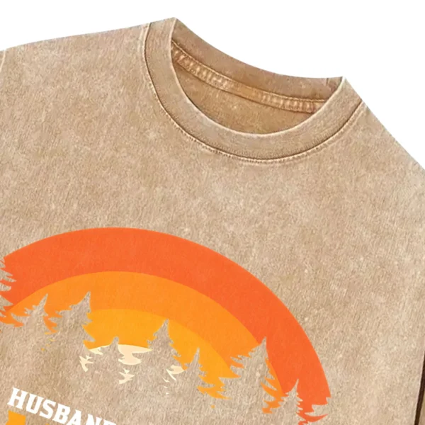 Husband And Wife Camping Partners For Life Washed Tshirts Gift For Fan