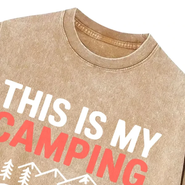 This Is My Camping Shirt Washed Tshirts Gift For Fan