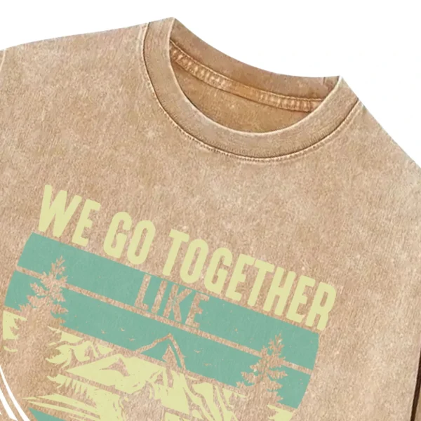 We Go Together Campfire Marshmallows Washed Tshirts Gift For Fan