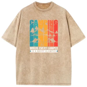 Camping Where Every Camper Washed Tshirts Gift For Fan