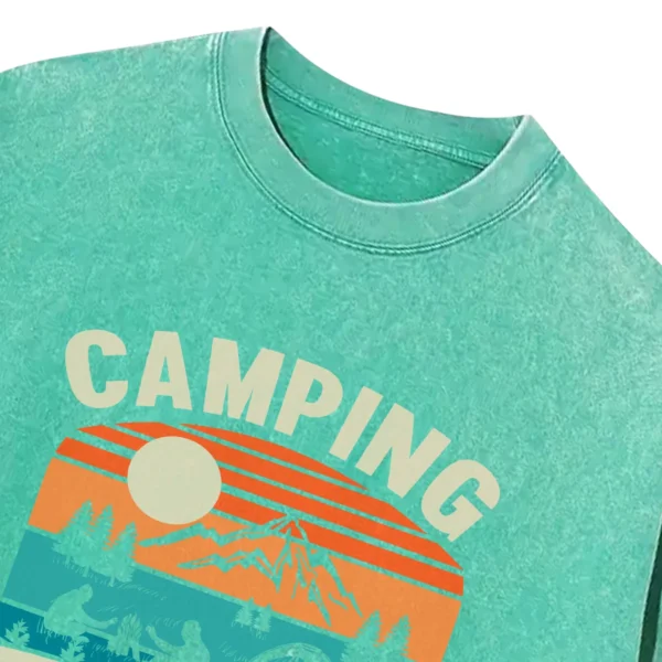 Camping Is In Tents Washed Tshirts Gift For Fan