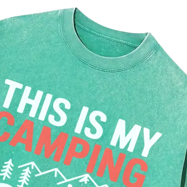 This Is My Camping Shirt Washed Tshirts Gift For Fan