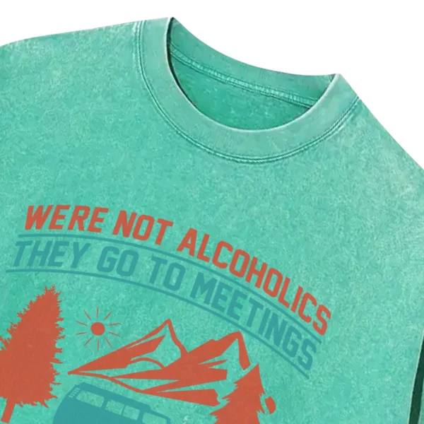 We Go Camping Washed Tshirts Gift For Fan