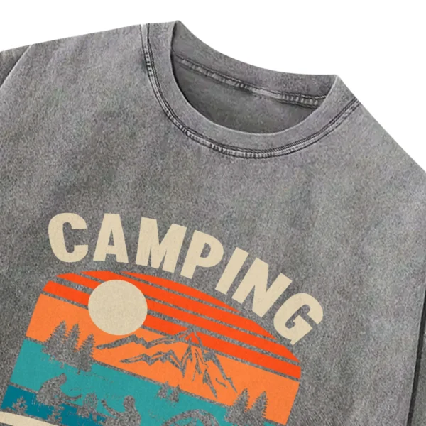 Camping Is In Tents Washed Tshirts Gift For Fan