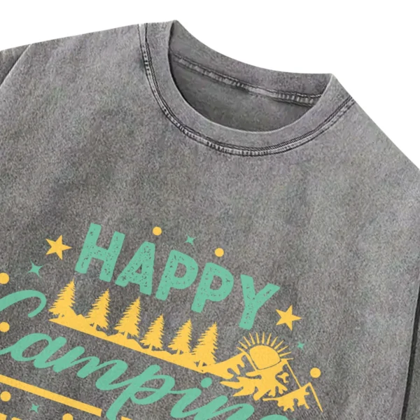 Happy Camping Next Year Washed Tshirts Gift For Fan
