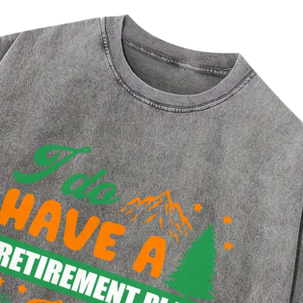 I Do Have A Retirement Plan I Plan On Camping Washed Tshirts Gift For Fan