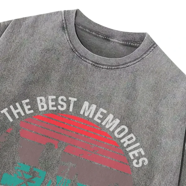 The Best Memories Are Made Camping Washed Tshirts Gift For Fan
