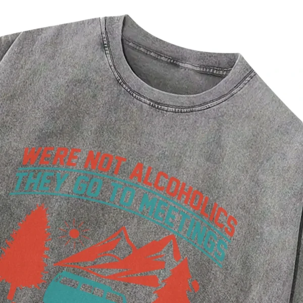 We Go Camping Washed Tshirts Gift For Fan