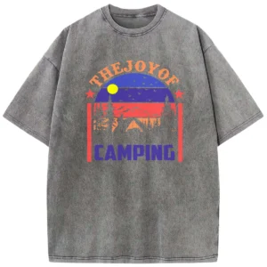The Joy Of Camping Washed Tshirts Gift For Fan