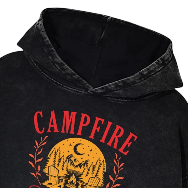 Campfire Social Club Washed Pullover Hoodie Gift For Fan