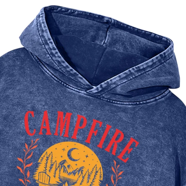 Campfire Social Club Washed Pullover Hoodie Gift For Fan