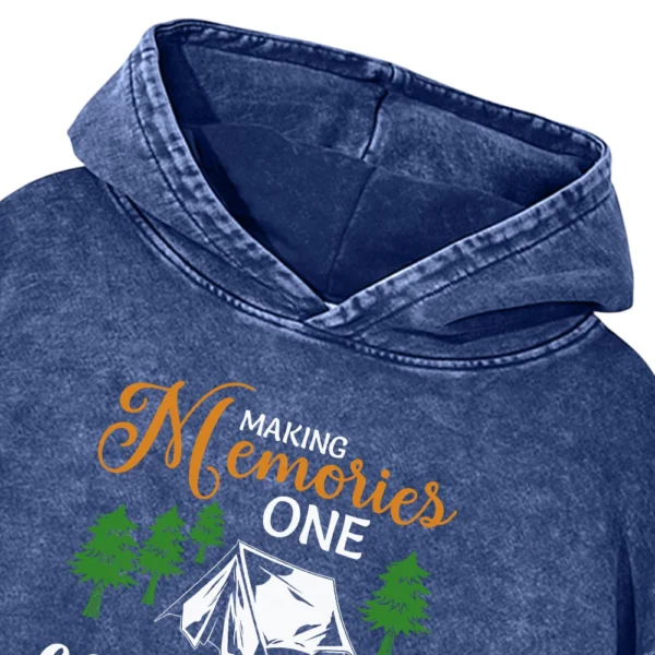 Making Memories One Campsite At A Time Washed Pullover Hoodie Gift For Fan