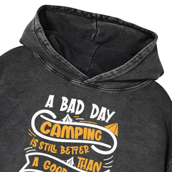 A Bad Day Camping Is Still Better Than Washed Pullover Hoodie Gift For Fan