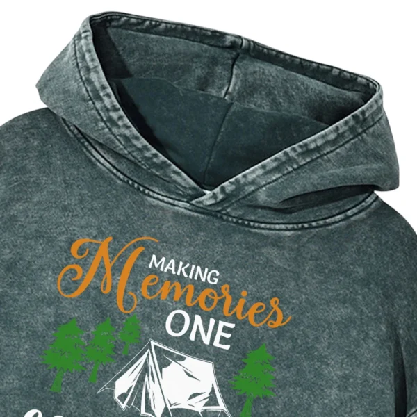Making Memories One Campsite At A Time Washed Pullover Hoodie Gift For Fan
