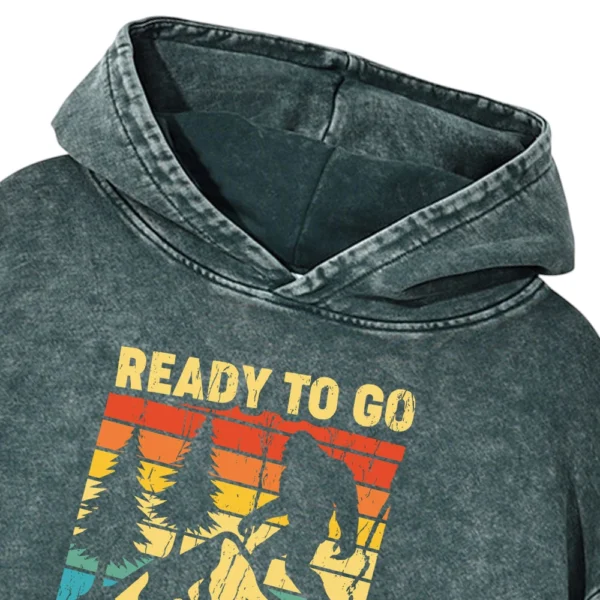 Ready To Go Camping Washed Pullover Hoodie Gift For Fan