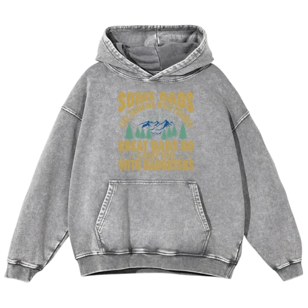 Some Dads Like Drinking With Friends Washed Pullover Hoodie Gift For Fan