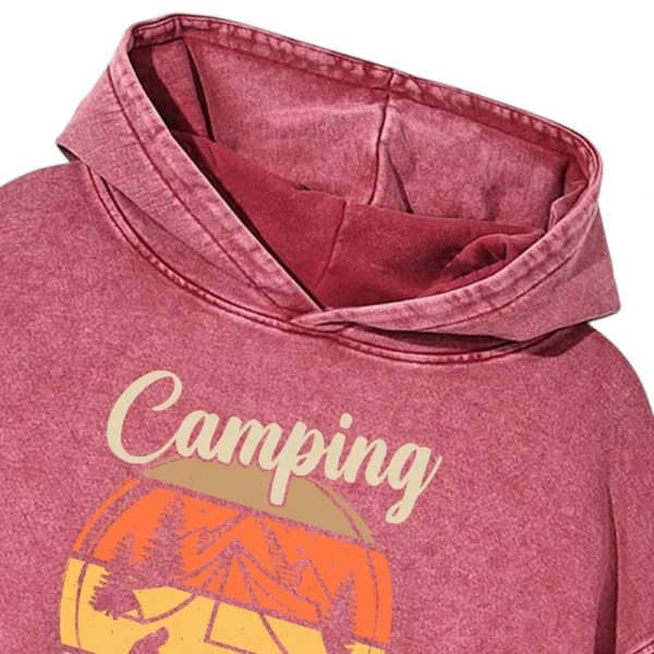 Camping It’s In In The Woods Washed Pullover Hoodie Gift For Fan